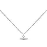 T-Bar Necklace Silver