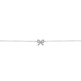 Dainty Bow Bracelet Silver