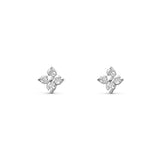 Dainty Petal Studs Silver
