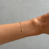 Halo Fine Chain Bracelet