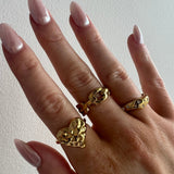 Chunky Irregular Heart Ring. Perfect to Add to any Ring Stack! Tarnish Free Waterproof High Quality Stainless Steel.