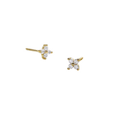 Dainty Petal Studs Gold