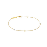Halo Fine Chain Bracelet