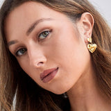 Delilah Heart Hang Hoops