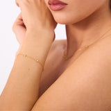 Halo Fine Chain Bracelet