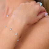 Dainty Petal Bracelet Silver