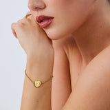 Engraved Heart Bracelet