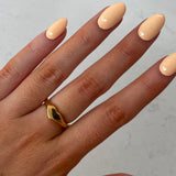 Dainty Heart Signet Ring. Material: Stainless Steel.