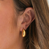 Millie Hoops Retro C-Shape Mini Hoops. Material: Titanium. zoandco jewellery ireland Dublin affordable luxury