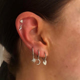 Lightening Bolt Earring Studs. Available in Gold and Silver. Material: 925 Sterling Silver, 14K Gold Plated. ZoandCo Jewellery Ireland