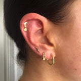 Lightening Bolt Earring Studs. Available in Gold and Silver. Material: 925 Sterling Silver, 14K Gold Plated. ZoandCo Jewellery Ireland