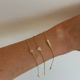 Heart Fine Chain Bracelet