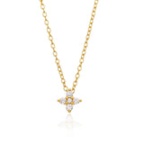 Dainty Petal Necklace Gold