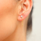 Flower Sparkle Hang stud