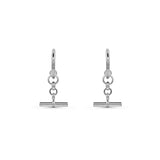 T-Bar Earrings Silver