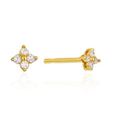 Dainty Petal Studs Gold