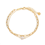 Double Layer Bracelet Gold
