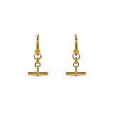 T-Bar Earrings Gold