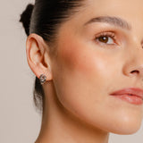 Double Knot Studs Silver