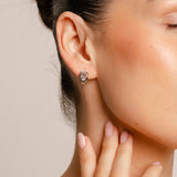 Double Knot Studs Silver