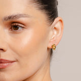 Double Knot Studs Gold