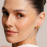 Double Knot Studs Gold