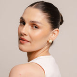 Freya Statement Studs | Latte