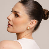 Freya Statement Studs | Latte