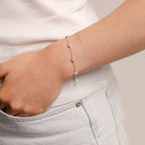 Dainty Petal Bracelet Silver