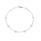 Dainty Petal Bracelet Silver