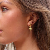 Introducing our exclusive 12 piece Adore Collection inspired by the City of Love.  Our Darling Earrings. A Triple Stack Heart Hang earrings.&nbsp;  Material: 925 Sterling Silver.&nbsp;  Don't expose to use of heavy chemicals such as applying tan directly over the jewellery or heavy use of perfume directly onto the jewellery.&nbsp;