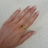 Star Signet Ring Gold