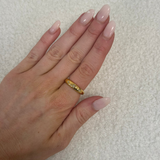 Star Detail Ring Gold