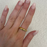 Star Detail Ring Gold