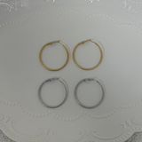 Rope Thin Large Hoops