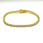 gold luxury tennis bracelet Irish jewellery zoandco zo&co jewellery affordable luxe high quality waterproof 