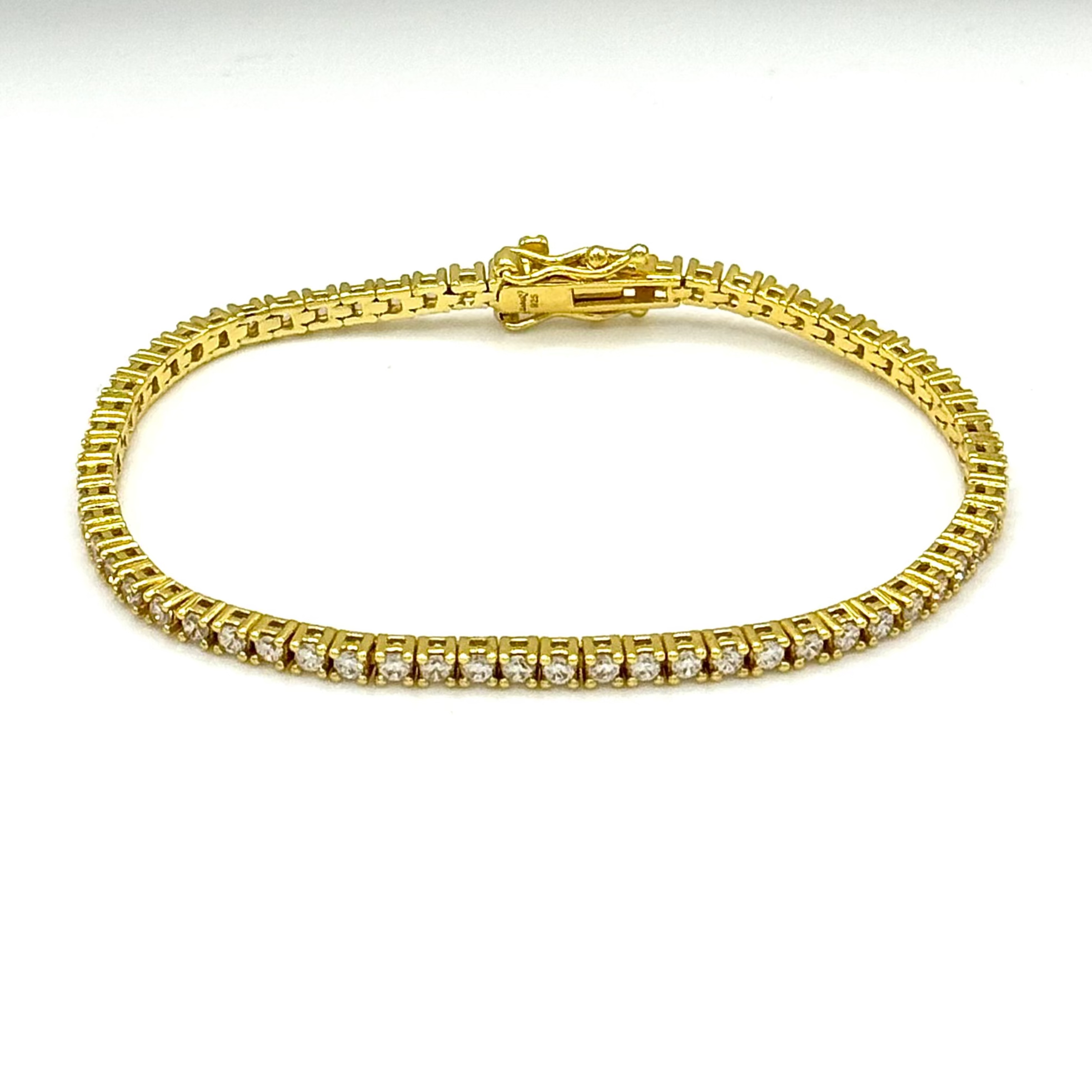 gold luxury tennis bracelet Irish jewellery zoandco zo&co jewellery affordable luxe high quality waterproof 