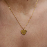 Engraved Cut out Heart Pendant