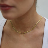 Flat Herringbone Necklace 3MM