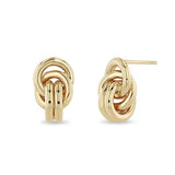 Double Knot Studs Gold