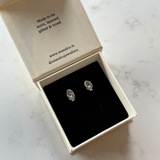 Double Knot Studs Silver