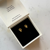 Double Knot Studs Gold
