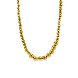 Gold Chunky Bead Necklace