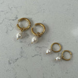 Pearl Hoops- Large