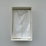 Dainty Petal Lariat Necklace