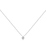 Dainty Petal Necklace Silver