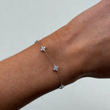 Dainty Petal Bracelet Silver