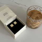 Freya Statement Studs | Latte