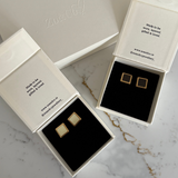 Freya Statement Studs | Latte