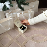 Freya Statement Studs | Latte